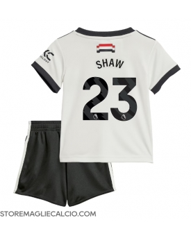 Manchester United Luke Shaw #23 Maglia Gara Terza Repliche 2024-25 Bambino Maniche Corte